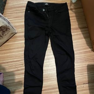 Paige black jeans worn once size 27